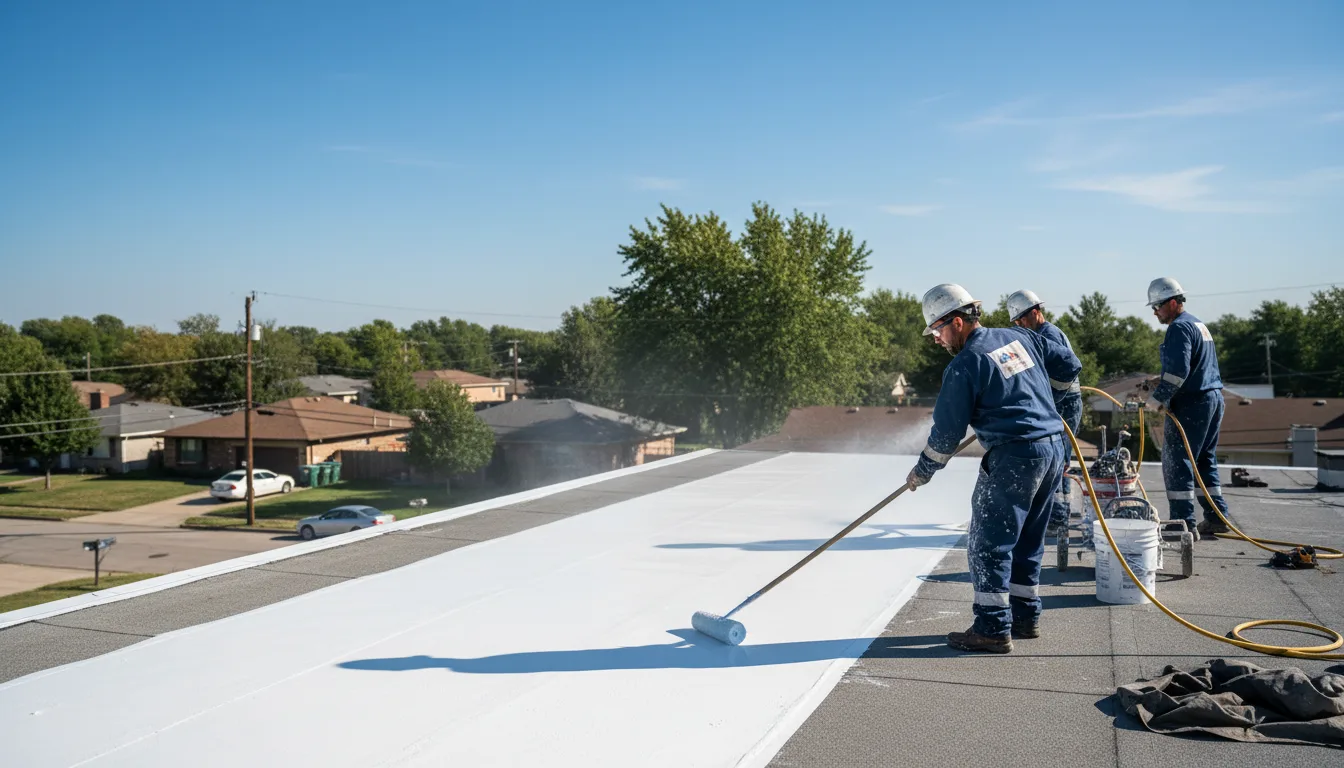 Commercial roof coating in Eden, NC near me